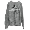 【中古】【古着】 Disney キャラクタースウェット トレーナー ディズニー M グレー プルオーバー レディース 古着卸 アメリカ仕入 a612-7493