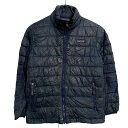 【中古】【古着】 patagonia ダウンジャケット S キッズ 120~ ネイビー パタゴニア ジップアップ ワンポイント ロゴ 古着卸 アメリカ仕入 a612-7546