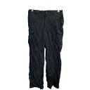 【中古】【古着】 ワークパンツ W36 カーゴパンツ ビッグサイズ ブラック 古着卸 アメリカ仕入 2412-859(4)