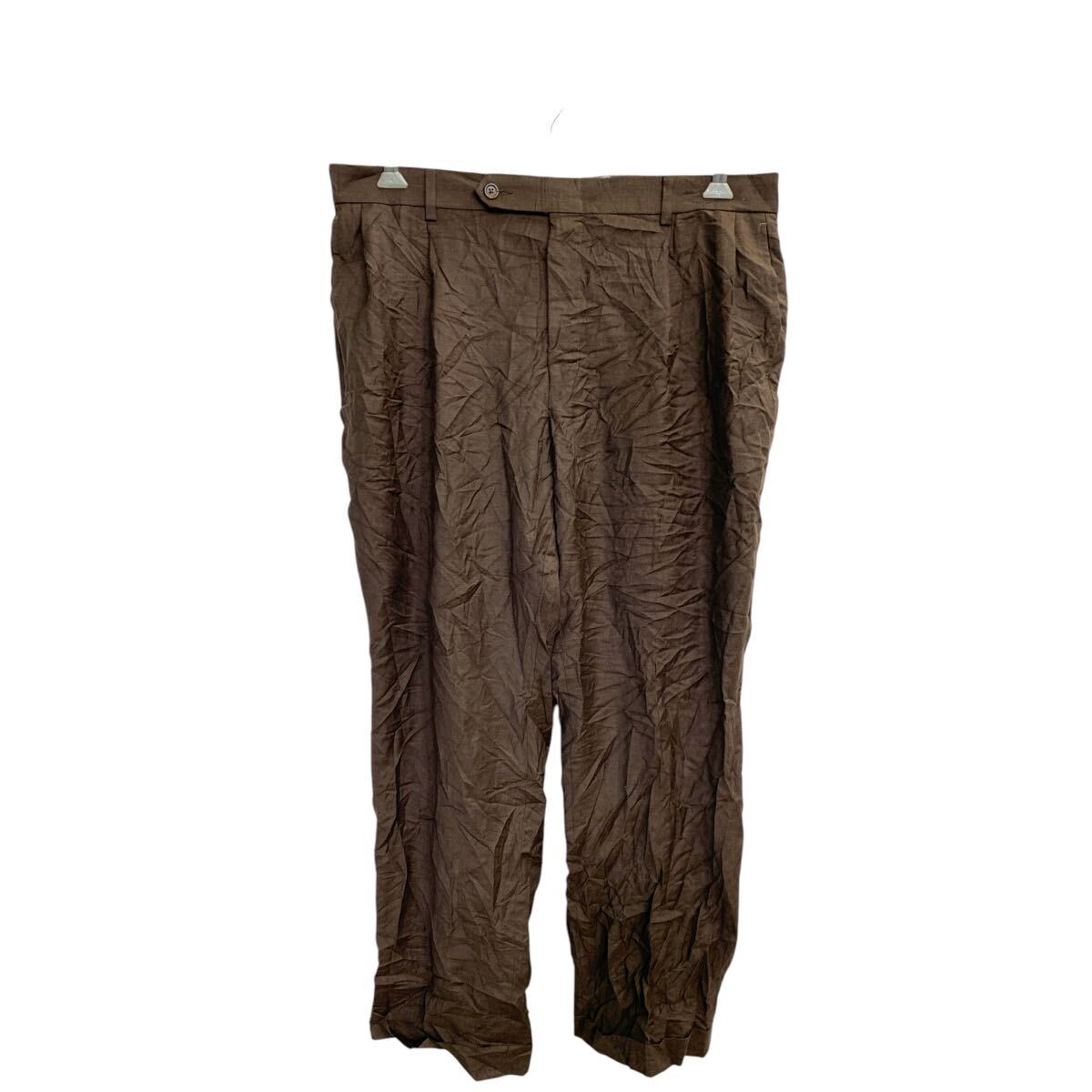 【中古】【古着】 NAUTICA スラックス W36 ノーティカ ビッグサイズ ブラウン ウール 古着卸 アメリカ仕入 2412-943