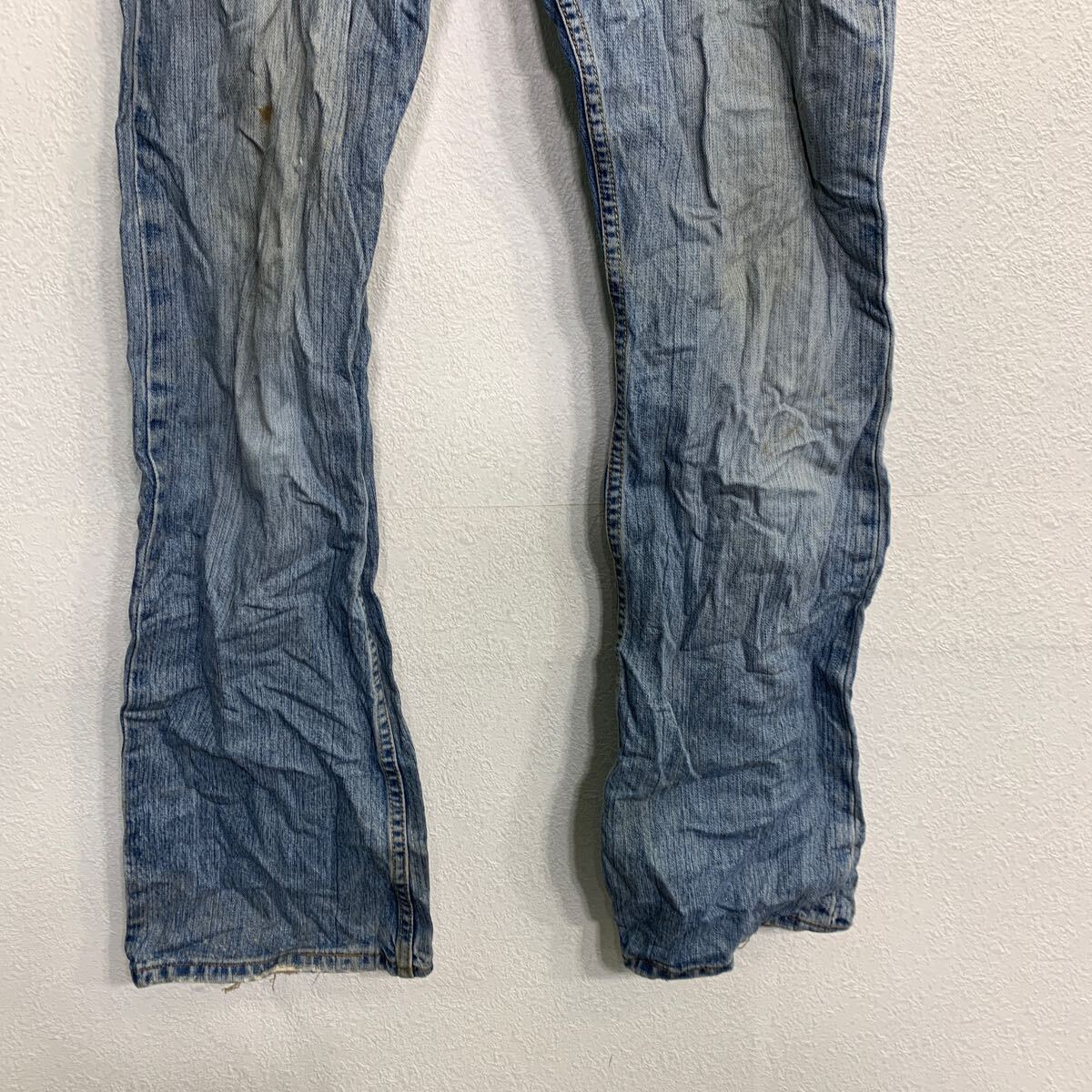 【中古】【古着】 Levi's 512 デニムパンツ W32 リーバイス ボタンフライ ブーツカット ライトブルー コットン 古着卸 アメリカ仕入 2412-964