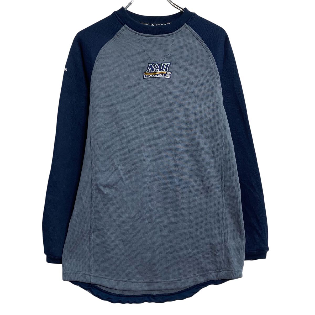 Collaboration - 【中古】【古着】 adidas ロゴスウェット トレーナー アディダス XS ネイビー ラグラン 裏起毛 古着卸 アメリカ仕入 a612-7940