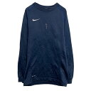 【中古】【古着】 NIKE ロゴジャージ ナイキ S ネイビー プルオーバー ドライブフィット 古着卸 アメリカ仕入 a612-8003(4)