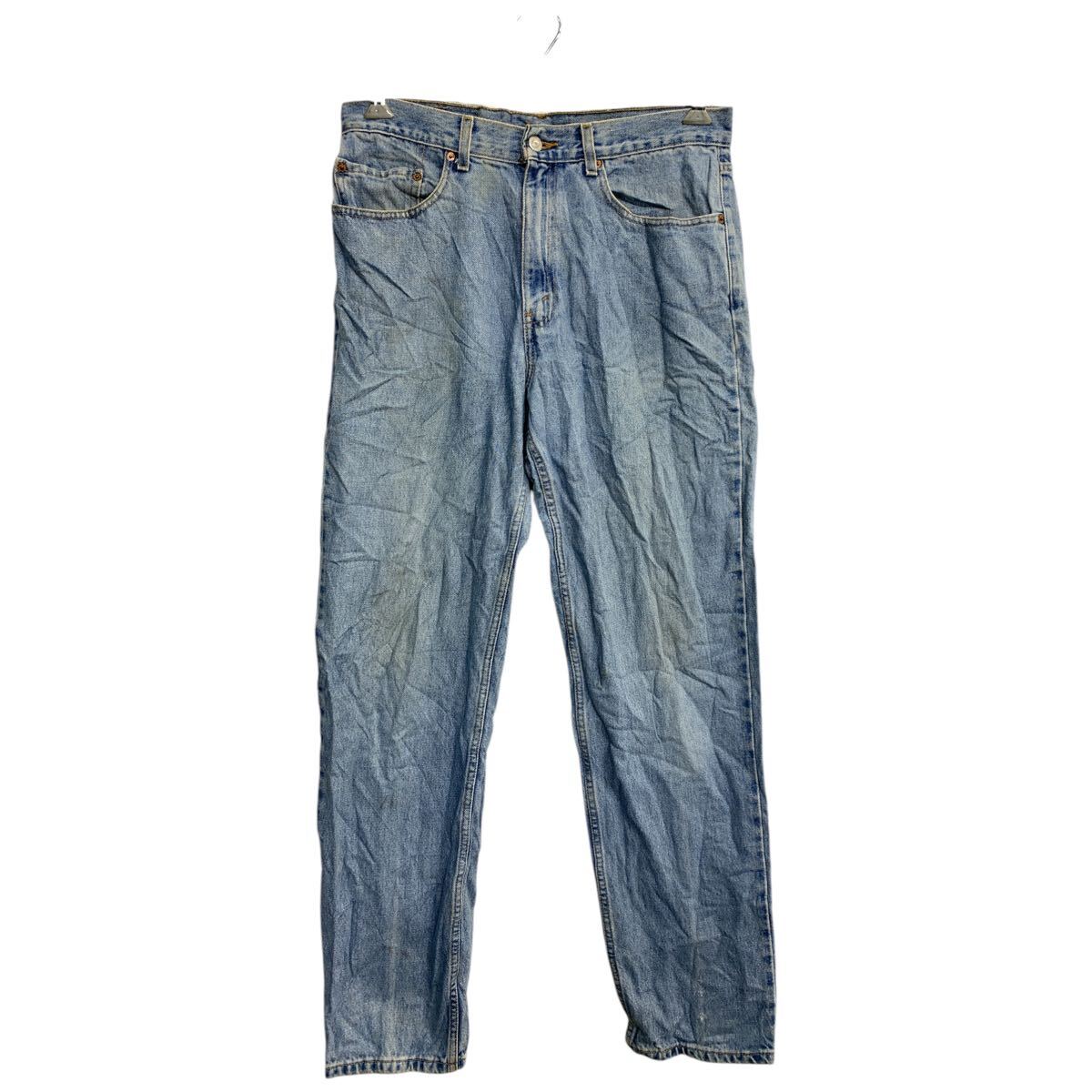 【中古】【古着】 Levi's 550 デニムパンツ W33 リーバイリラックスフィット ライトブルー コットン メキシコ製 古着卸 アメリカ仕入 2412-1111