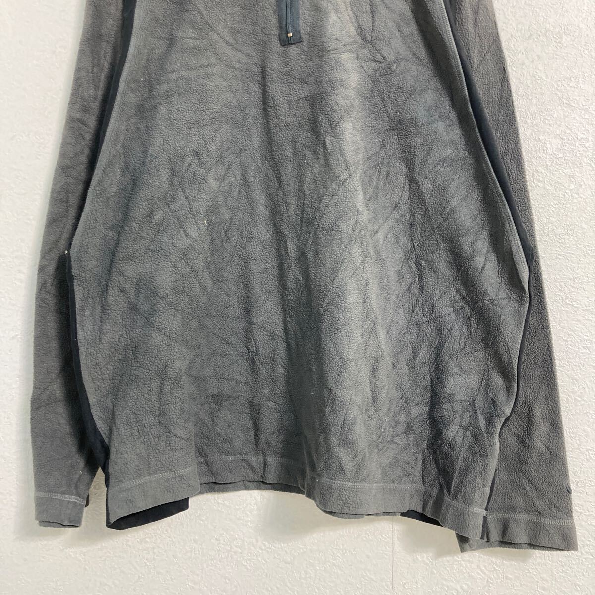 【中古】【古着】 NIKE GOLF フリース プルオーバー L グレー ブラック ナイキゴルフ ハーフジップ スポーツ 古着卸 アメリカ仕入 a612-8152