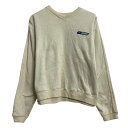【中古】【古着】 Reebok ロゴスウェット トレーナー リーボック ライトイエロー M 裏起毛 Vネック レディース 古着卸 アメリカ仕入 a612-8306(4)