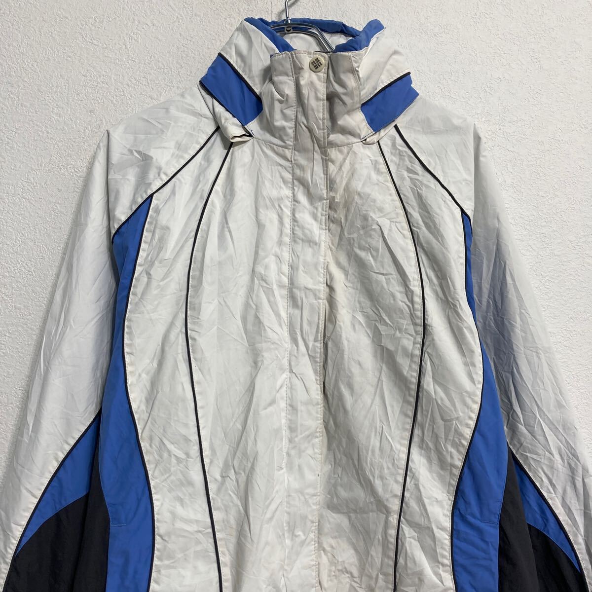 【中古】【古着】 Columbia マウンテンパーカー レディース L ホワイト ブルー コロンビア キャンプ アウトドア 古着卸 アメリカ仕入 a612-8384 voxtrading-10187541 古着屋DEN サンプル画像3