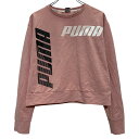 【中古】【古着】 PUMA 長袖 ロゴTシャツ XL キッズ 160~ ピンク プーマ プルオーバー ロンT ロングTシャツ 古着卸 アメリカ仕入 a612-8408