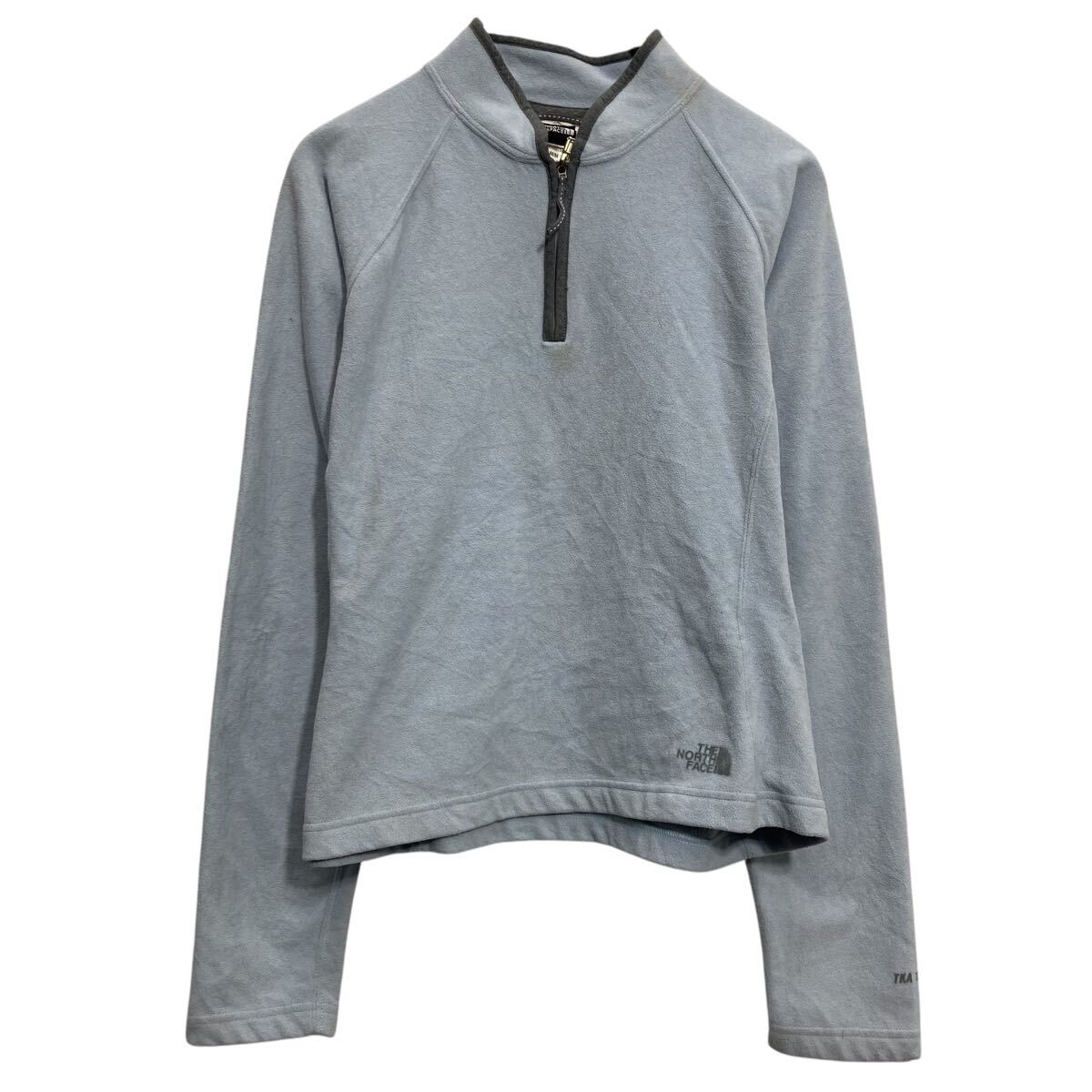 【中古】【古着】 The north face フリースジャケット ザノースフェイス レディース M ライトブルー アウトドア キャンプ 古着卸 アメリカ仕入 a612-8434