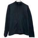 【中古】【古着】 LAUREN RALPH LAUREN 長袖 無地Tシャツ レディース S ブラック ローレンラルフローレン ジップアップ 古着卸 アメリカ仕入 a612-8469