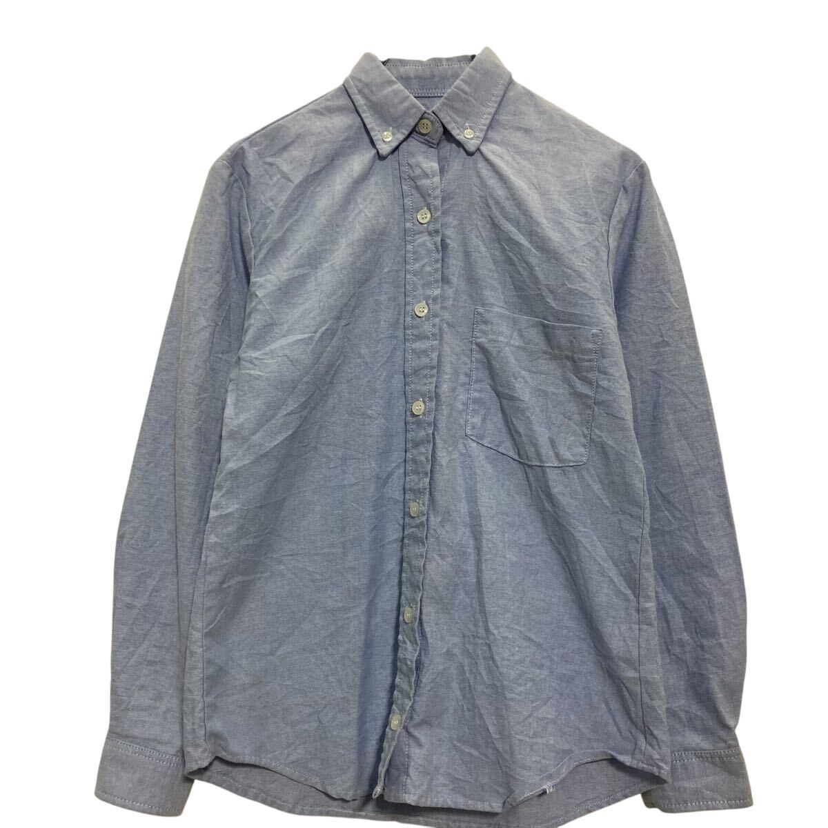 Long-Sleeved - 【中古】【古着】 Dickies 長袖 無地シャツ レディース 2XS ライトブルー ディッキーズ 古着卸 アメリカ仕入 a701-5111
