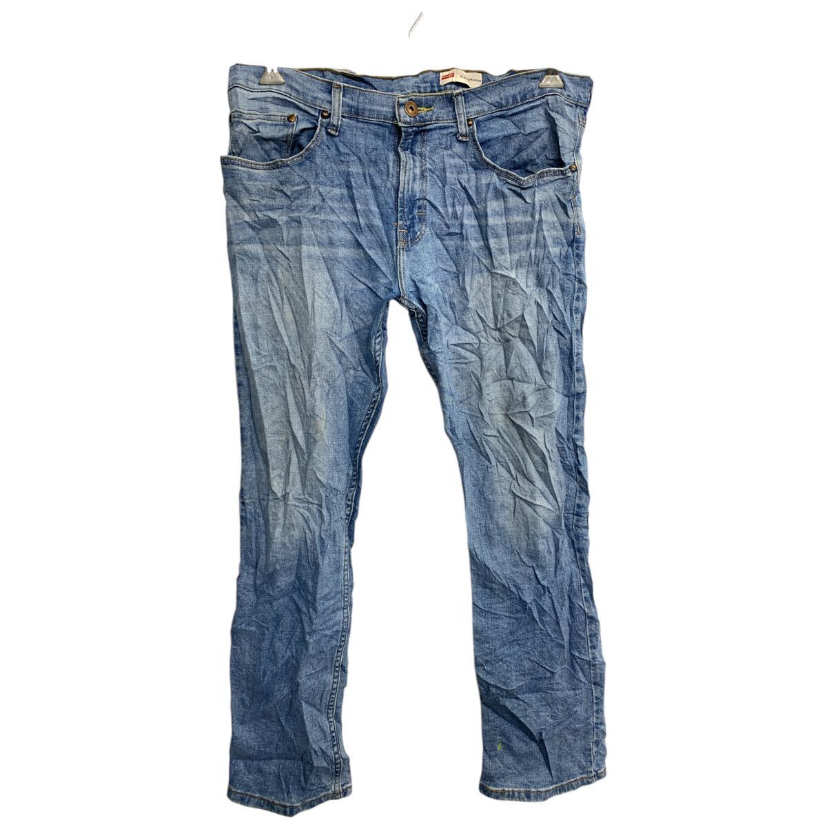 【中古】【古着】 Wrangler デニムパンツ W34 ラングラー ブルー メキシコ製 古着卸 アメリカ仕入 2501-137