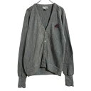 【中古】【古着】 IZOD アクリル ニット セーター カーディガン M グレー アイゾッド Vネック 古着卸 アメリカ仕入 a701-5192(4)