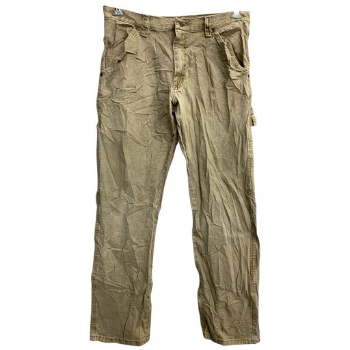 【中古】【古着】 Wrangler ワークパンツ W32 ラングラー ペインターパンツ ブラウンベージュ メキシコ製 古着卸 アメリカ仕入 2501-175 【中古】【古着】 Wrangler ワークパンツ W32 ラングラー ペインターパンツ ブラウンベージュ メキシコ製 古着卸 アメリカ仕入 2501-175