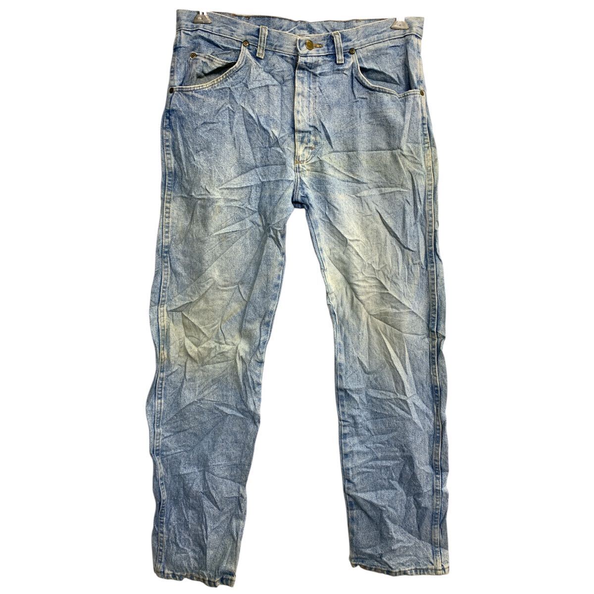 【中古】【古着】 Wrangler デニムパンツ W34 ラングラー ライトブルー コットン メキシコ製 古着卸 アメリカ仕入 2501-184