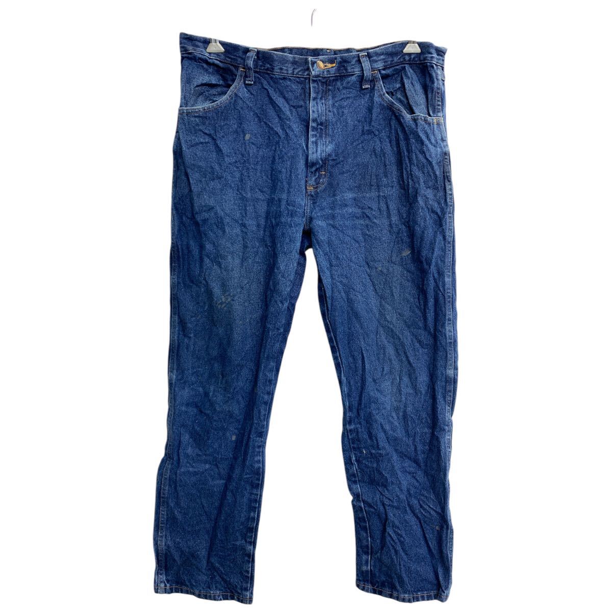  RUSTLER デニムパンツ W38 ラスラー ビッグサイズ インディゴ コットン メキシコ製 古着卸 アメリカ仕入 2501-75