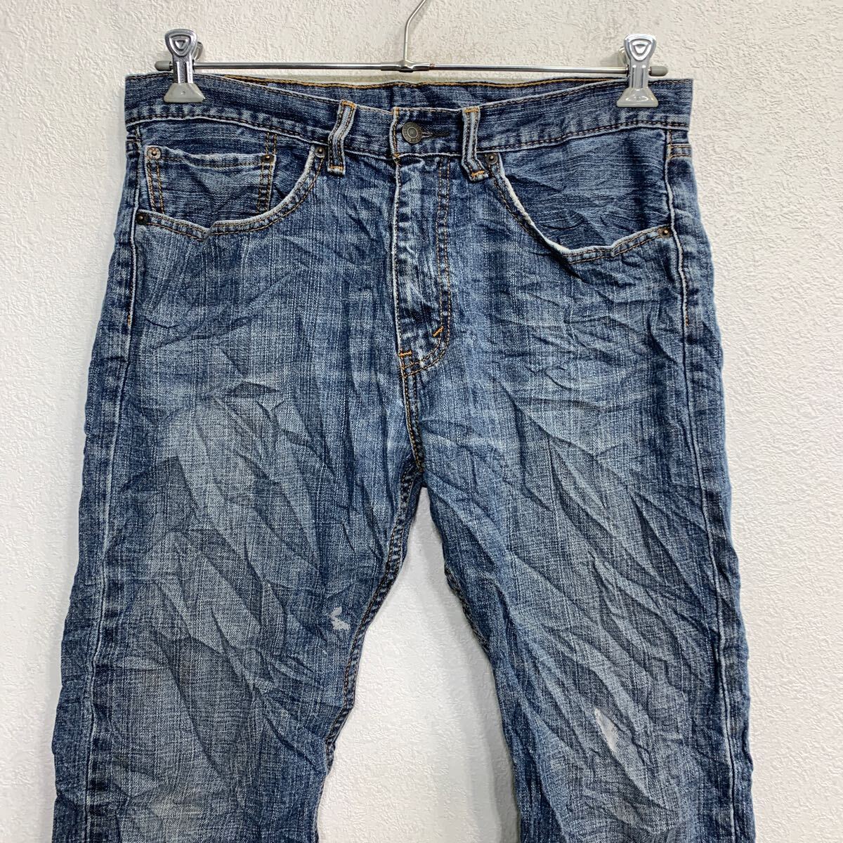 【中古】【古着】 Levi's 505 デニムパンツ W34 リーバイス レギュラーフィット インディゴ コットン 古着卸 アメリカ仕入 2501-286