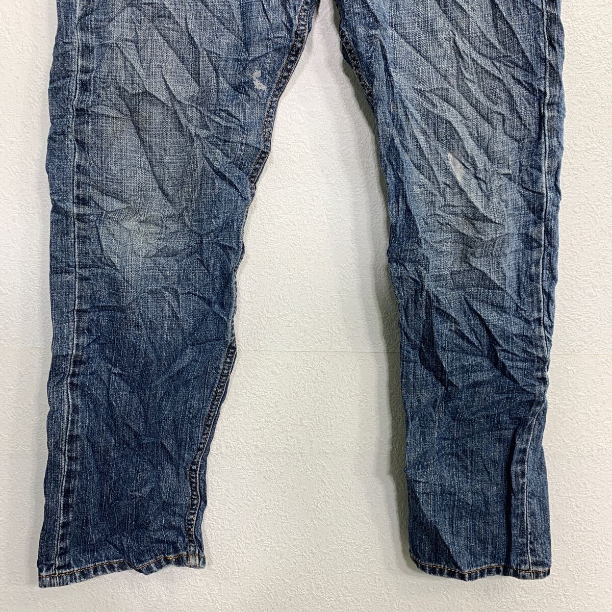 【中古】【古着】 Levi's 505 デニムパンツ W34 リーバイス レギュラーフィット インディゴ コットン 古着卸 アメリカ仕入 2501-286