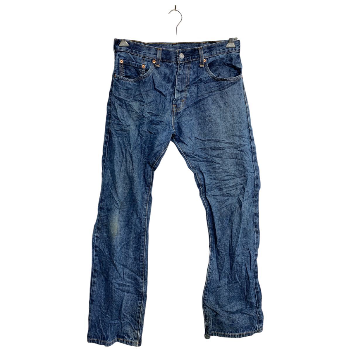 【中古】【古着】 Levi's 517 デニムパンツ W32 リーバイス ブーツカット インディゴ コットン 古着卸 アメリカ仕入 2501-305