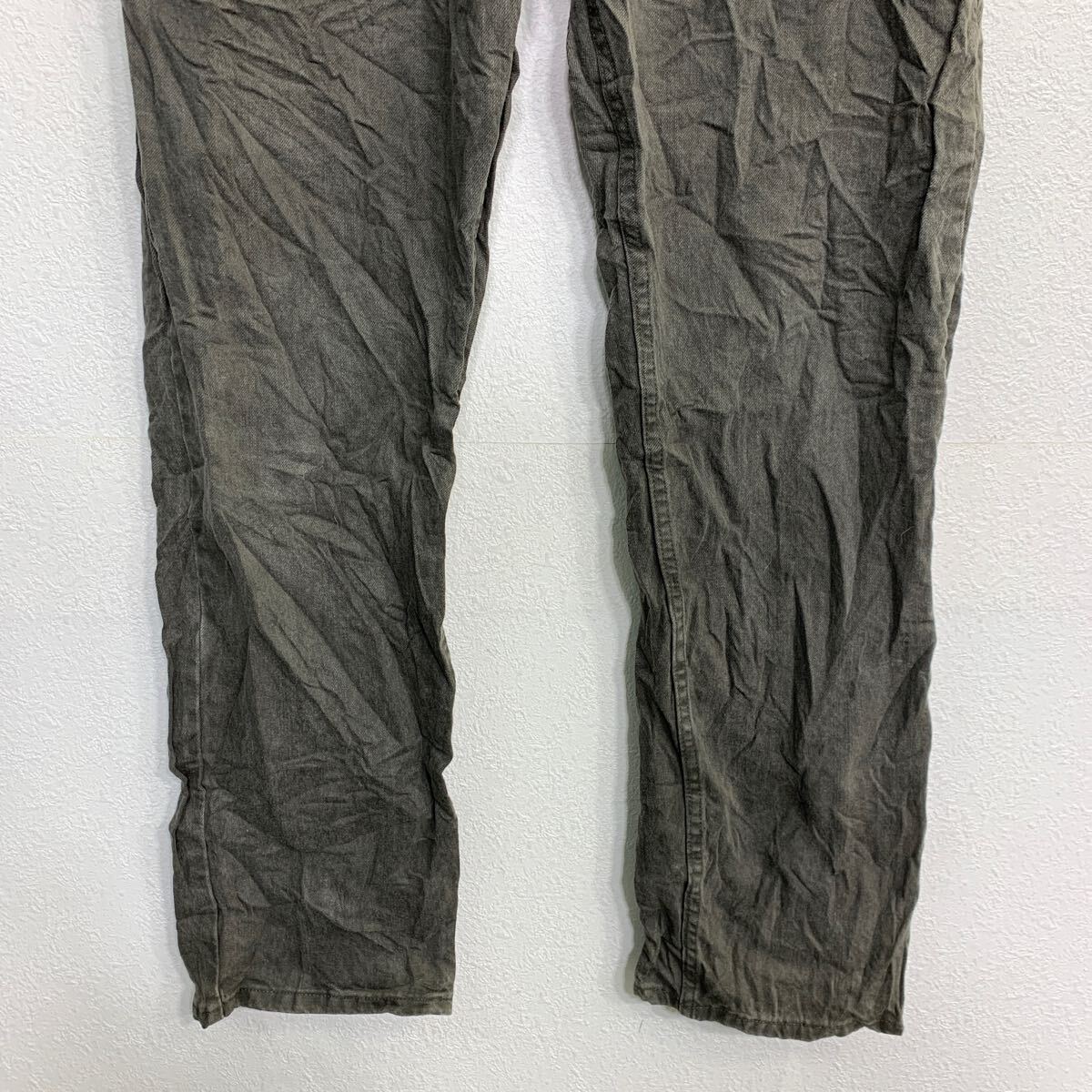 【中古】【古着】 Wrangler デニムパンツ W36 ラングラー ビッグサイズ オリーブグレー コットン メキシコ製 古着卸 アメリカ仕入 2501-342