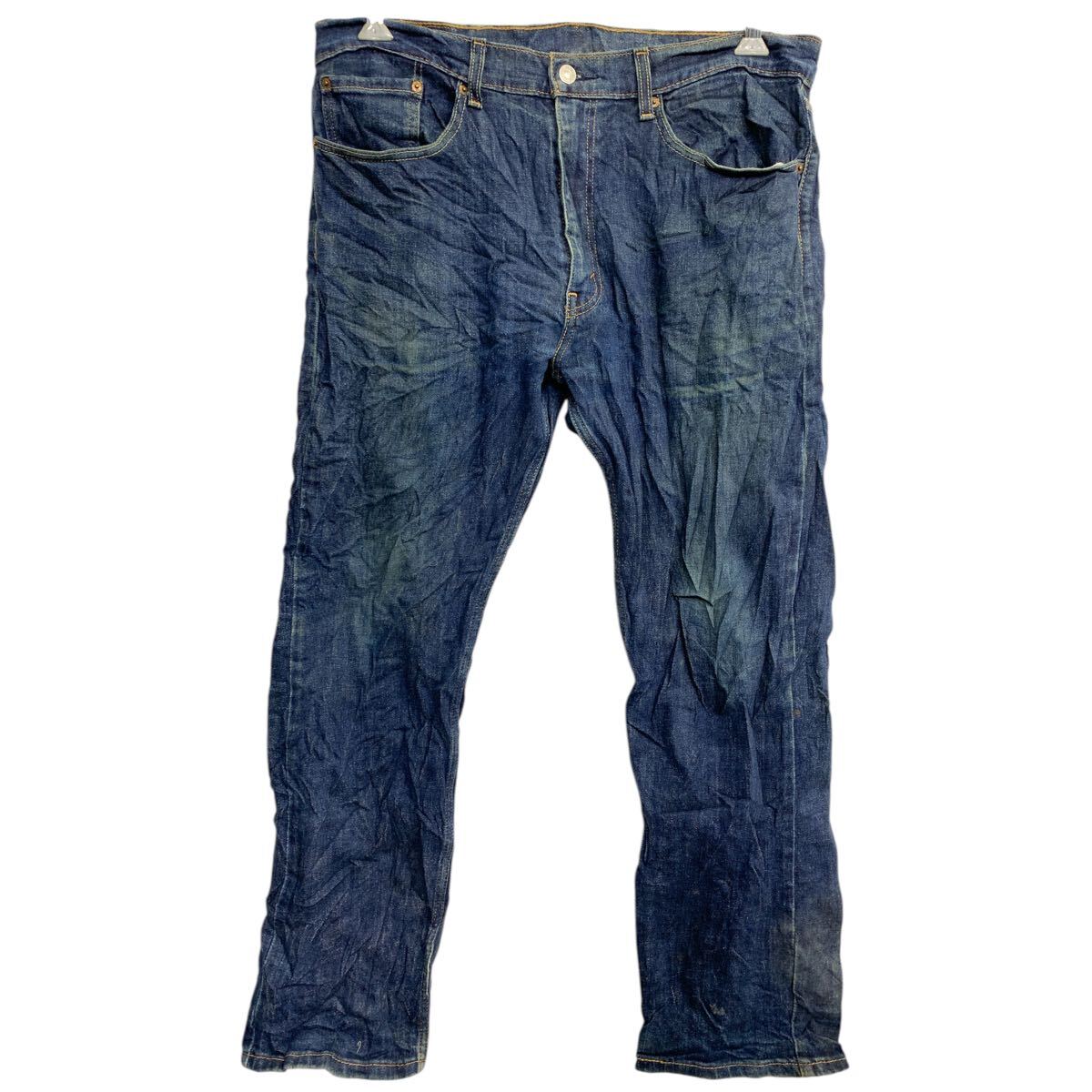 【中古】【古着】 Levi's 505 デニムパンツ W36 リーバイス レギュラーフィット ビッグサイズ インディゴ 古着卸 アメリカ仕入 2501-347