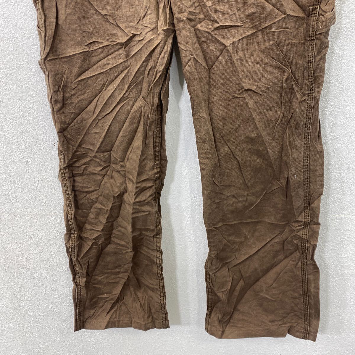 【中古】【古着】 SCHMIDT ワークパンツ W34 シュミット コットン ブラウン 古着卸 アメリカ仕入 2501-388