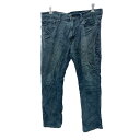 【中古】【古着】 Levi's デニムパンツ W36 リーバイス ビッグサイズ ダークグリーン系 古着卸 アメリカ仕入 2501-473(4)
