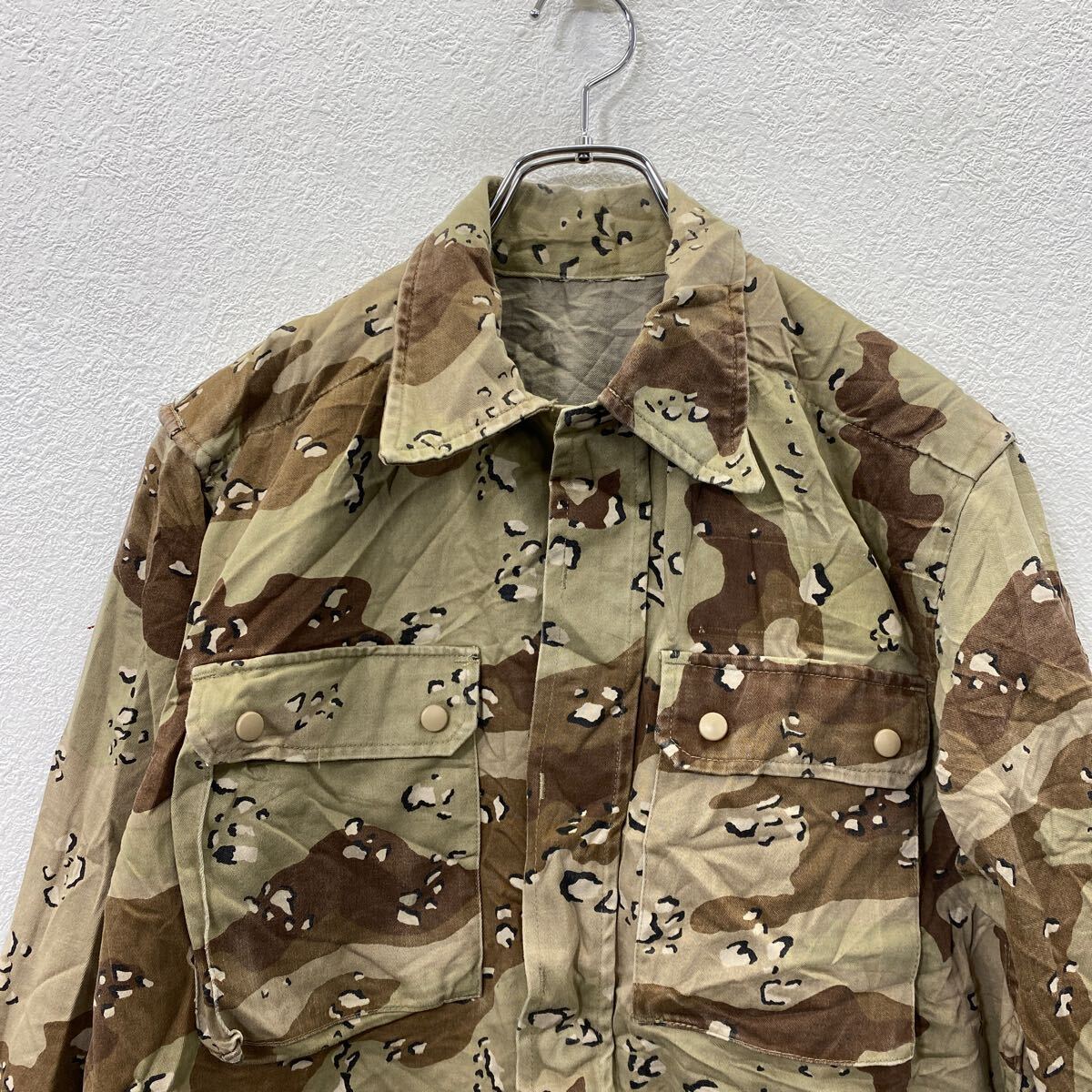 【中古】【古着】 US ARMY ミリタリーシャツジャケット Mサイズ相当 チョコチップ 古着卸 アメリカ仕入 t2501-3012