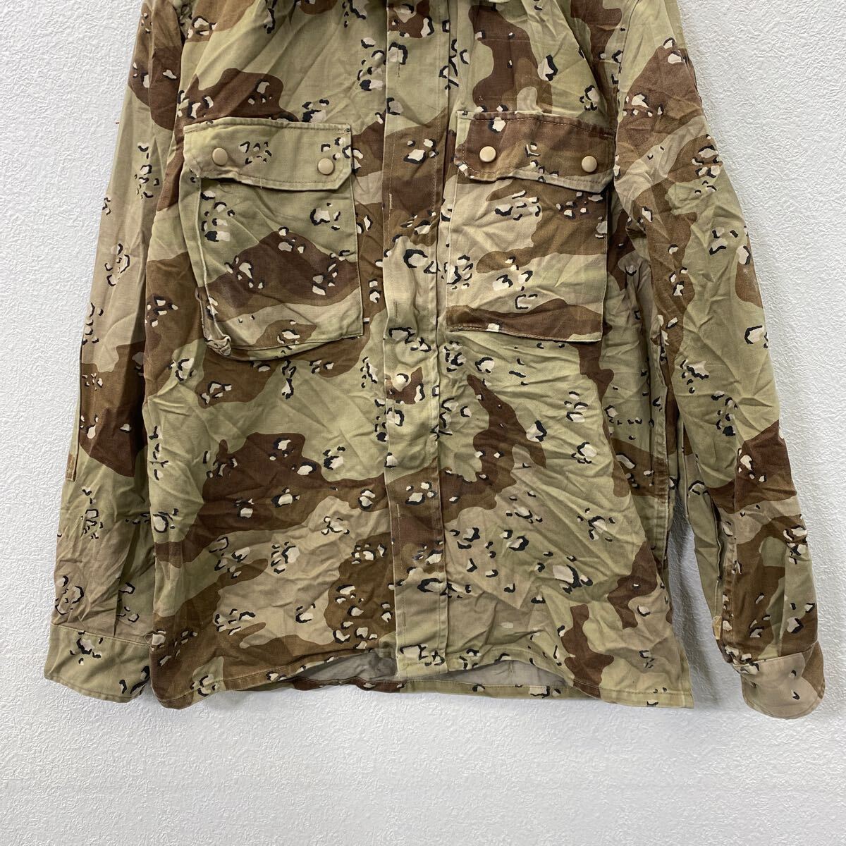 【中古】【古着】 US ARMY ミリタリーシャツジャケット Mサイズ相当 チョコチップ 古着卸 アメリカ仕入 t2501-3012