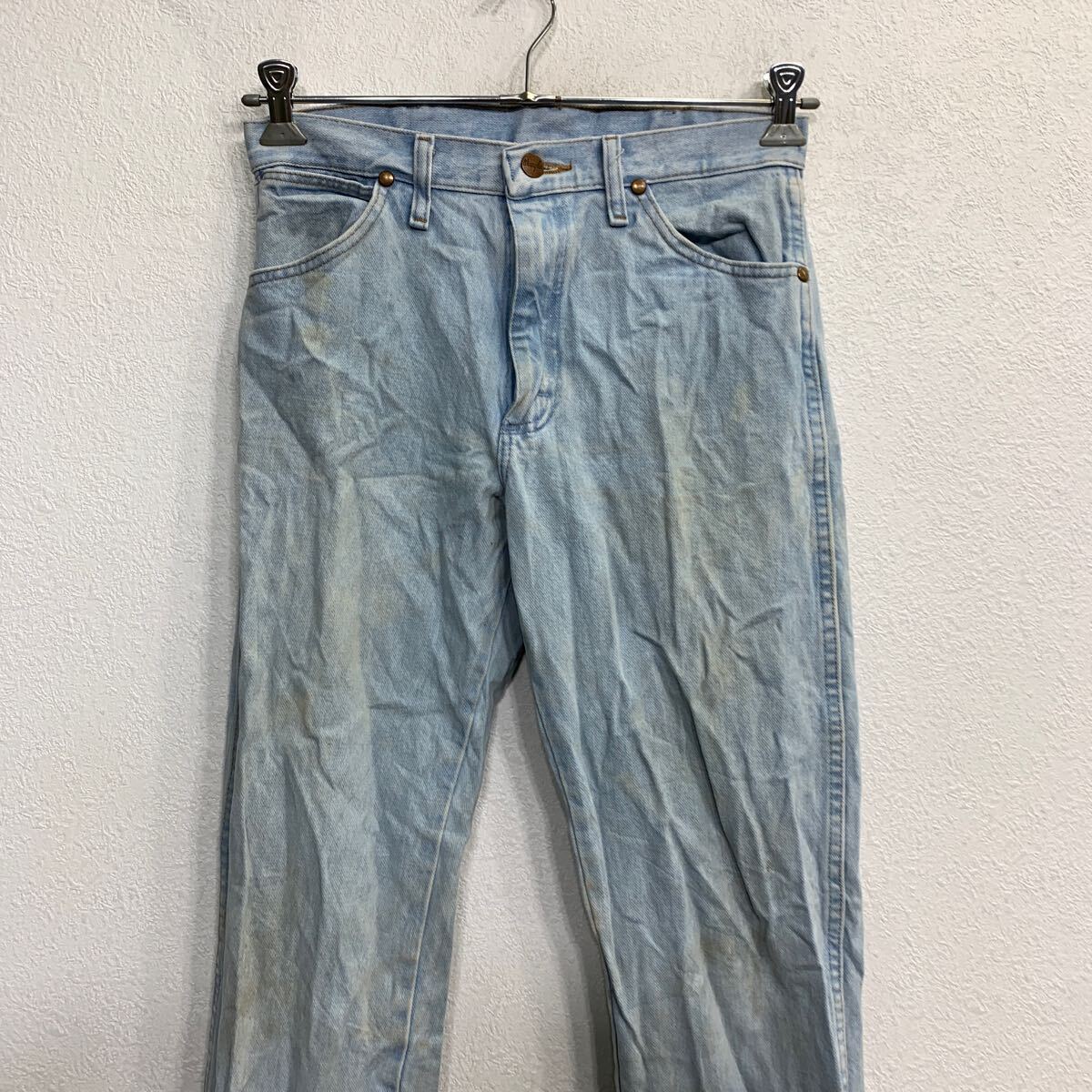 【中古】【古着】 Wrangler カウボーイ ロングパンツ W29 ラングラー ライトブルー コットン 古着卸 アメリカ仕入 2501-567