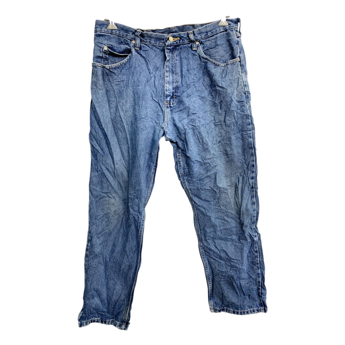 【中古】【古着】 Wrangler デニムパンツ W36 ラングラー リラックスフィット ビッグサイズ ブルー コットン メキシコ製 古着卸 アメリカ仕入 2501-577