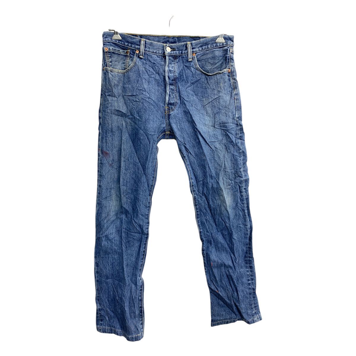 【中古】【古着】 Levi's 501 デニムパンツ W34 リーバイス ボタフライ インディゴ コットン メキシコ製 古着卸 アメリカ仕入 2501-605