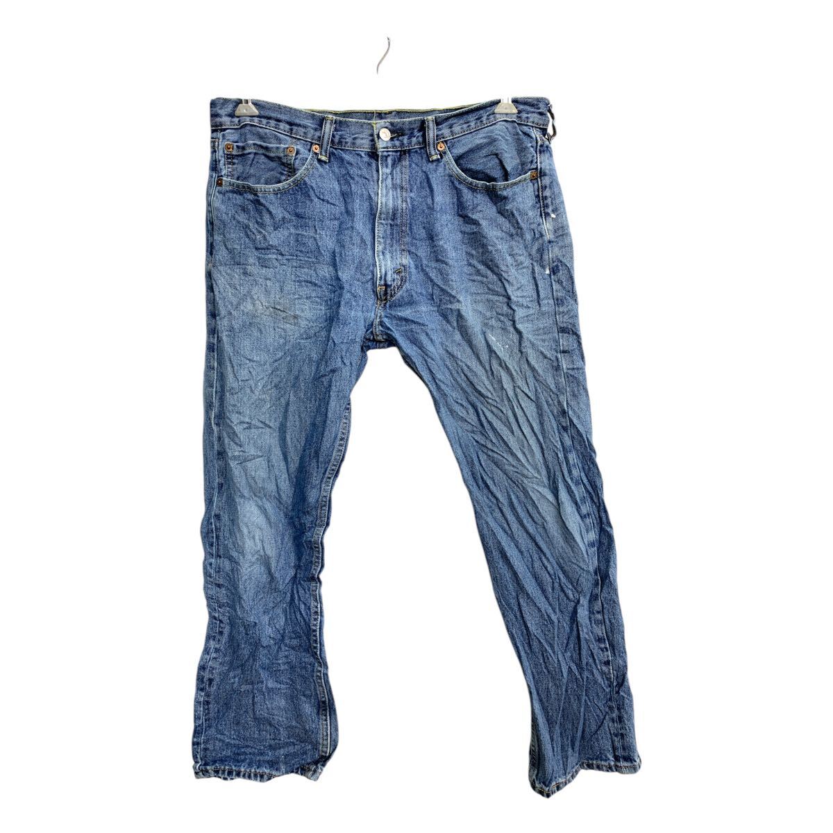 【中古】【古着】 Levi's 505 デニムパンツ W36 リーバイス レギュラーフィット ビッグサイズ インディゴ コットン メキシコ製 古着卸 アメリカ仕入 2501-666