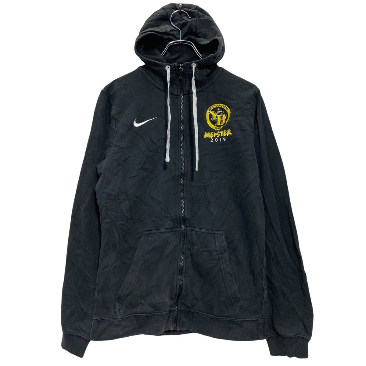 【中古】【古着】 NIKE ロゴスウェット パーカー S ブラック ナイキ スポーツ ジップアップ 裏起毛 MEISTER 古着卸 アメリカ仕入 a701-6105