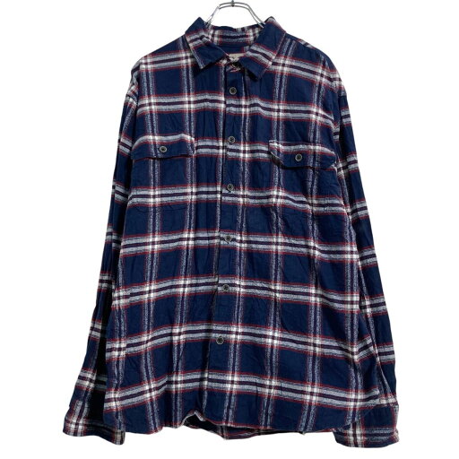 【中古】【古着】 JACHS 長袖 チェックシャツ 2XL ネイビー ホワイト レッド ビッグサイズ 2ポケット 古着卸 アメリカ仕入 a701-6136 【中古】【古着】 JACHS 長袖 チェックシャツ 2XL ネイビー ホワイト レッド ビッグサイズ 2ポケット 古着卸 アメリカ仕入 a701-6136