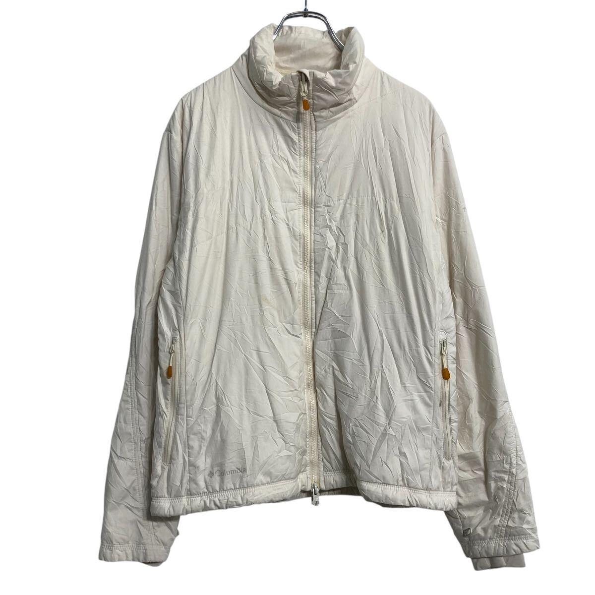 【中古】【古着】 Columbia 中綿ジャケット コロンビア L ホワイト レディース 防寒 フルジップ 古着卸 アメリカ仕入 a701-6177