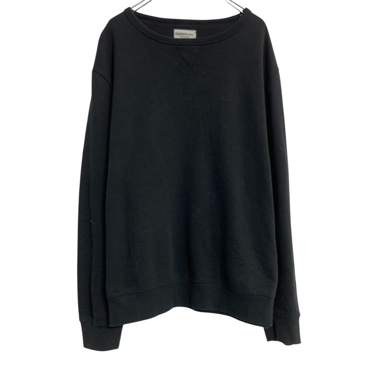 Plain - 【中古】【古着】 CEDARWOOD STATE 無地スウェット トレーナー XXL ブラック ビッグサイズ シンプル 古着卸 アメリカ仕入 a701-6199