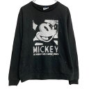 【中古】【古着】 Disney キャラクタースウェット トレーナー ディズニー S ブラック プルオーバー 古着卸 アメリカ仕入 a701-6200