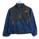 【中古】【古着】 THE NORTH FACE フリースジャケット キッズ XS ネイビー ブラック ノースフェイス アウトドア 古着卸 アメリカ仕入 a701-6329(4)