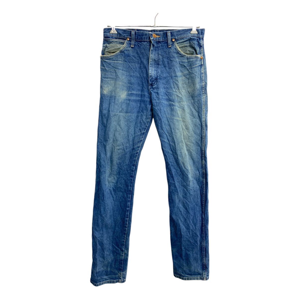 【中古】【古着】 Wrangler カウボーイ ロングパンツ W33 ラングラー ブルー コットン メキシコ製 古着卸 アメリカ仕入 2501-949