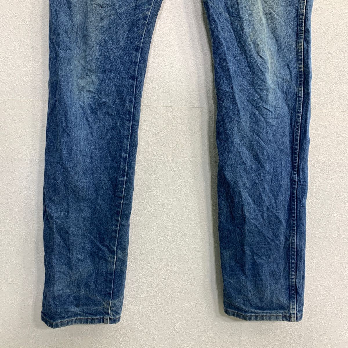 【中古】【古着】 Wrangler カウボーイ ロングパンツ W33 ラングラー ブルー コットン メキシコ製 古着卸 アメリカ仕入 2501-949