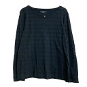 【中古】【古着】 Croft&Barrow 長袖 カットソー レディーS ブラック ボーダー ロンT ロングTシャツ 古着卸 アメリカ仕入 a701-6679
