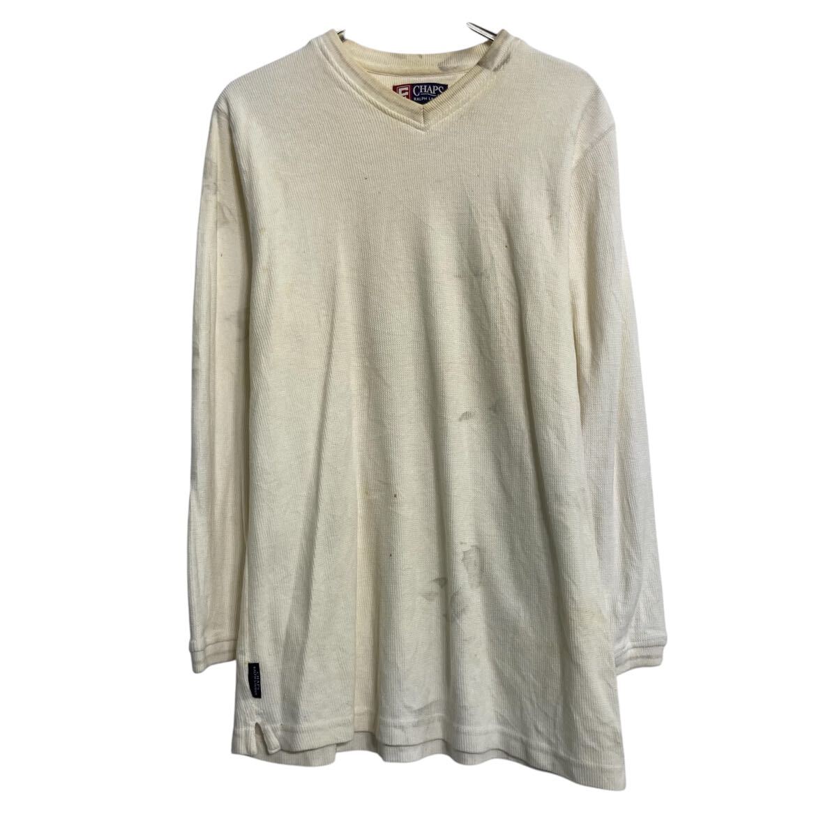 ★★複数点購入の場合は、1点分の送料で同梱発送致します。★★（合計金額が3,980円(税込)以上の場合は、送料無料となります。)商品に興味をもって頂き、誠に有難うございます。恐れ入りますが最後までお読み頂き、ご了承の上ご購入下さい。アメリカから輸入した チャップス セーター の販売です。【商品説明】※色やデザインは画像をご覧ください。【サイズ】（海外規格の為、基本的には大きめのサイズ感となりますが、詳細は実寸をご参照ください。)サイズ表記にてS実寸着丈 75cm肩幅 46cm身幅 53cm袖丈 46cm(脇下から計測)・素人採寸の為、誤差についてはご容赦下さい。・着用感につきましては普段着用されているものとの実寸を比較して参考にされてください。【状態】状態確認 B-Cランク品全体的に汚れがあります。《ランク》A-デッドストックや未使用に近い状態B-使用感はあるが綺麗な状態C-使用感があり多少の汚れがある状態D-使用感があり汚れや破れがある状態（上記ランクは弊社基準でのランク付けとなります。あくまでも参考として頂き、詳細は画像をご確認の上、ご入札ください。また、見落としによる目立たない穴、ほつれ、破れ、汚れ等のダメージ品が混入している場合もございますことをご理解の上、ご入札をお願い致します。）・全体的に使用感はありますが着用に問題はありません。・未洗濯品です。・保管上の折りジワと、ベール品によるシワはご容赦下さい。・状態に特に敏感な方のご入札はご遠慮下さい。※不明な点がありましたらお気軽に、ご質問下さい。【発送】佐川急便で発送します。※（沖縄及び一部離島へはヤマト運輸で発送する場合があります）★★複数点購入の場合は、1点分の送料で同梱発送致します。★★（合計金額が3,980円(税込)以上の場合は、送料無料となります。)【ご注意】・落札後はノークレーム＆ノーリターンにて、お願い致します。（返品は一切お受けできません。）・古着、usedの特性等を充分にご理解頂ける方のご購入に限らせて頂きます。 古着にご理解の無い方、状態に特に敏感な方のご購入はご遠慮下さい。・サイズ感につきましては普段着用されているものとの実寸を比較して参考にされてください。・できるだけ現物に近い色味をお伝えできるように気を付けておりますが、撮影環境や使用するモニターによっては、商品と画像に若干の色誤差が生じますことをご了承ください。【営業について】誠に勝手ながら、土曜、日曜、祝日、年末年始、ゴールデンウィークはお休みとさせて頂きます。また、お客様へのご対応時間は基本的には営業日の9:00〜17：00までになります。ご対応時間外や休業日にご落札いただいた商品や、ご質問など、頂いたご連絡への返信が滞る場合がございます。ご連絡、発送は休業明けより順次行っていきますのでご了承よろしくお願いいたします。★新商品、毎日大量入荷中です!!!20250127-0