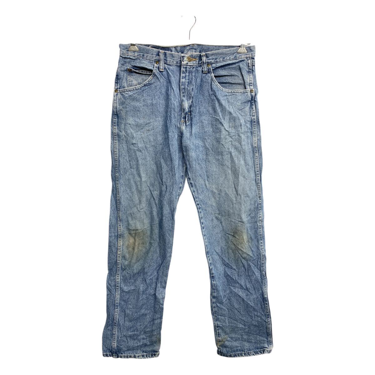 Rakuten - 【中古】【古着】 Wrangler デニムパンツ W33 ラングラー ブルー コットン メキシコ製 古着卸 アメリカ仕入 2501-953