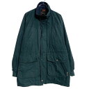【中古】【古着】 New York Classics 中綿ジャケット レディース L グリーン ジップアップ 裏チェック マルチポケット 古着卸 アメリカ仕入 a701-6862