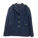 【中古】【古着】 ルーマニア軍 ジャケット レディース XL~ ネイビー ミリタリージャケット テーラードジャケット ブレザー 古着卸 アメリカ仕入 a701-7083