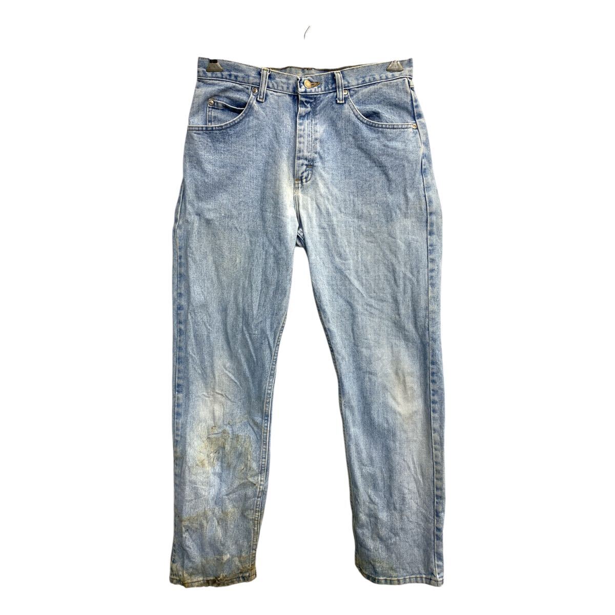 Rakuten - 【中古】【古着】 Wrangler デニムパンツ W32 ラングラー リラックスフィット ライトブルー コットン メキシコ製 古着卸 アメリカ仕入 2501-1214