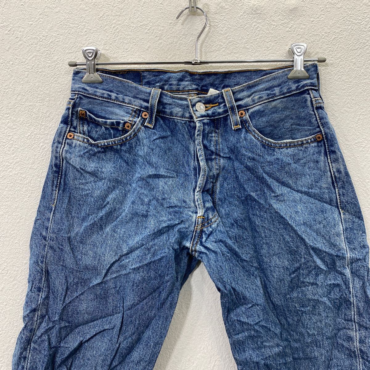 【中古】【古着】 Levi's 501 デニムパンツ W30 リーバイス コットン ライトブルー系 古着卸 アメリカ仕入 2501-1224
