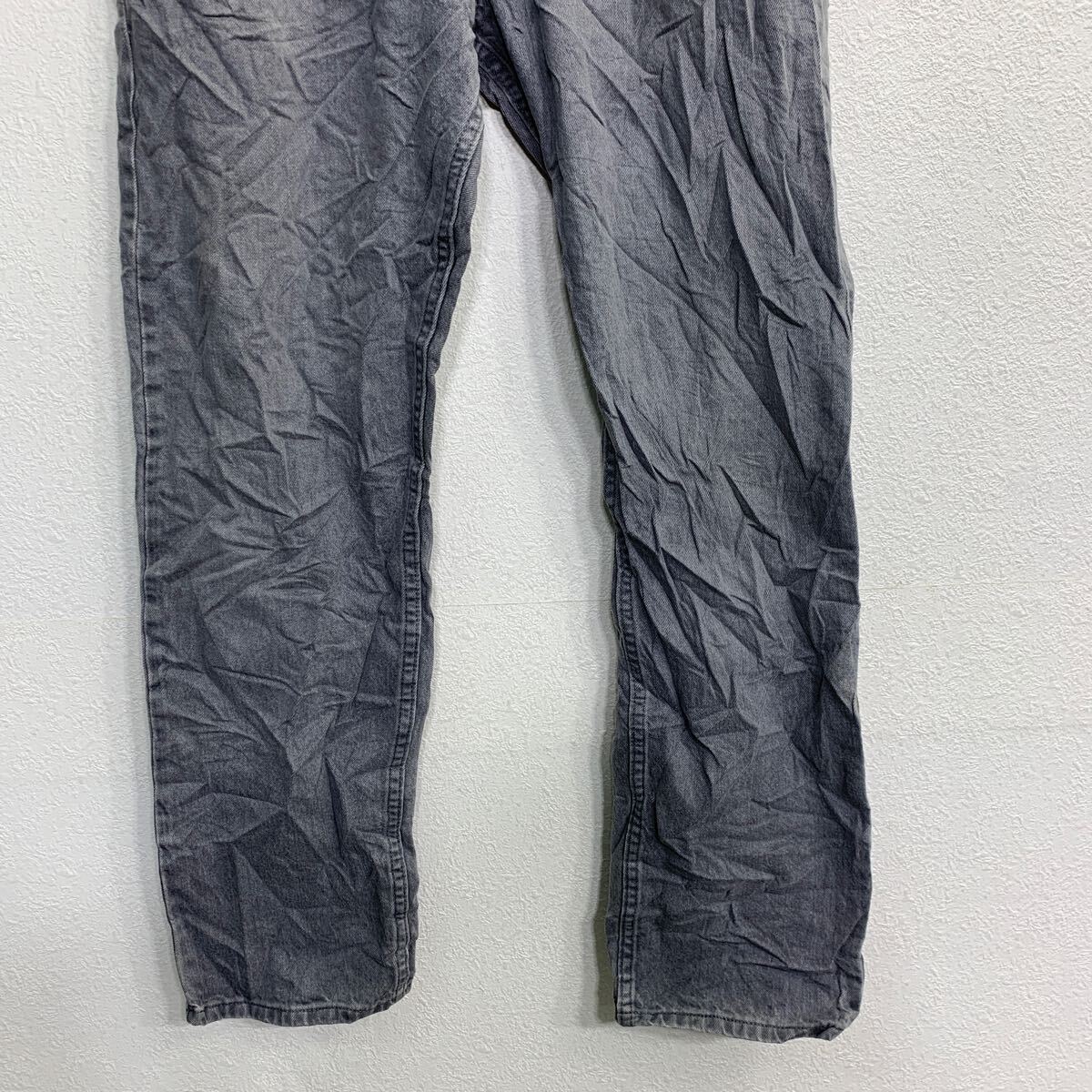 【中古】【古着】 Lee デニムパンツ W34 リー レギュラーフィット グレー コットン メキシコ製 古着卸 アメリカ仕入 2501-1247
