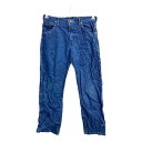 【中古】【古着】 Wrangler ロングパンツ W32 ラングラー ジュニアサイズ インディゴ コットン メキシコ製 古着卸 アメリカ仕入 2502-33(4)